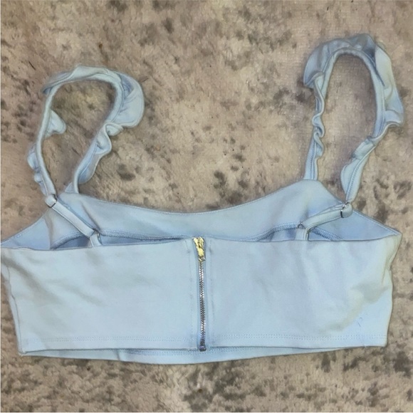 2 Piece Baby blue midi skirt and crop top set - Picture 3 of 9